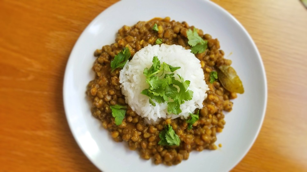 Mung Bean Curry with Rice