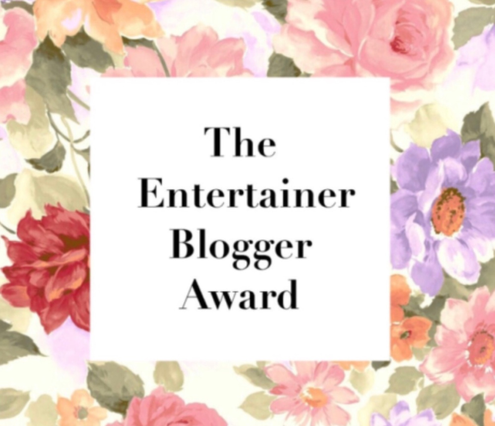 The Entertainer Blogger Award
